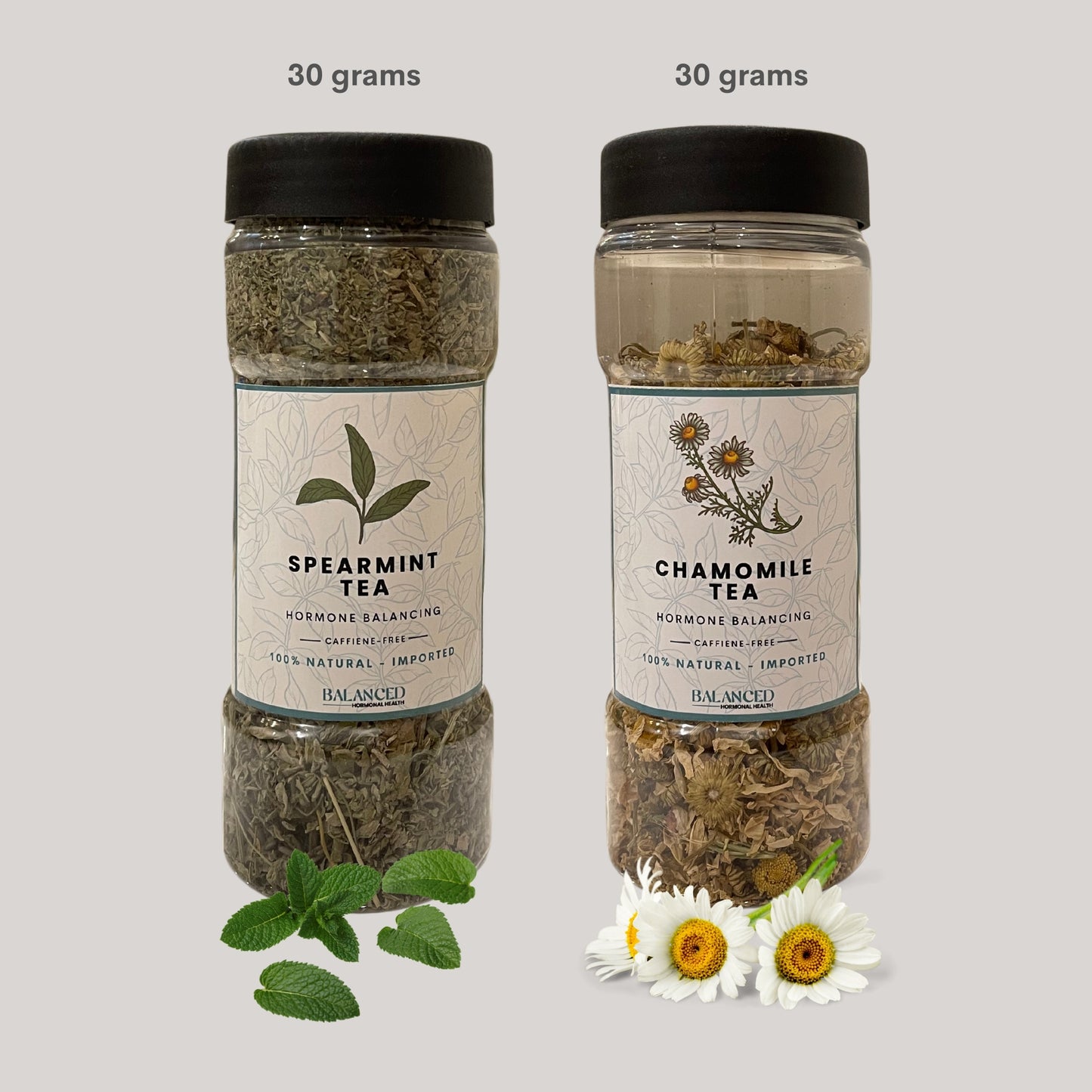 Spearmint & Chamomile Tea Bundle: A Herbal Blend for Hormonal Imbalance