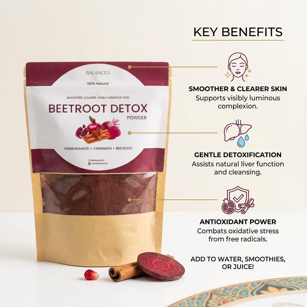 Beetroot Detox Blend  (Beetroot + Pomegranate + Cinnamon) (Free Spearmint Tea included)