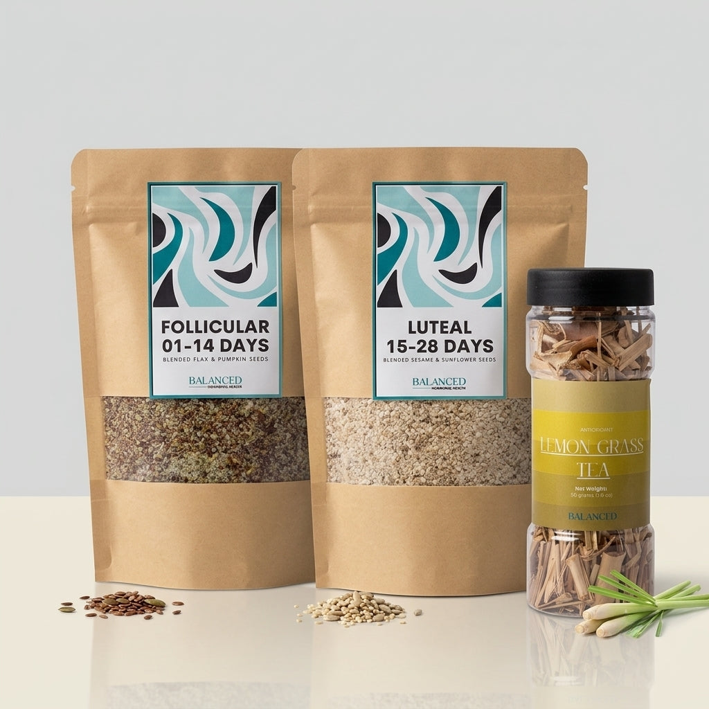 Hormonal Balance Bundle C (Lemongrass Tea and Seed Cycling Kit)