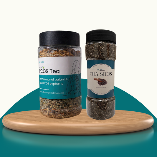 PCOS Support Bundle - PCOS Tea & Chia Seeds for Hormonal Balance