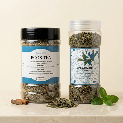PCOS Tea + Spearmint Tea Bundle - Hormonal Wellness
