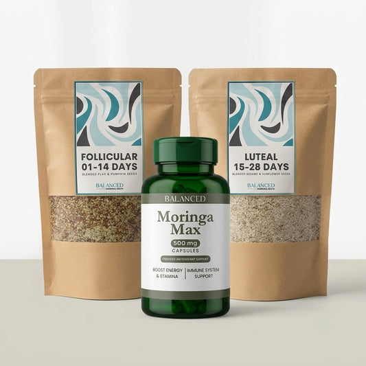 Seed Cycling and Moringa Max Bundle (500mg)