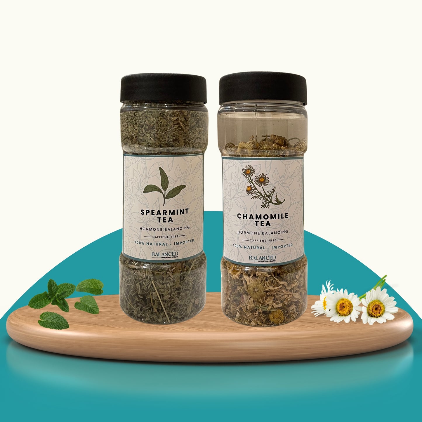 Spearmint & Chamomile Tea Bundle: A Herbal Blend for Hormonal Imbalance