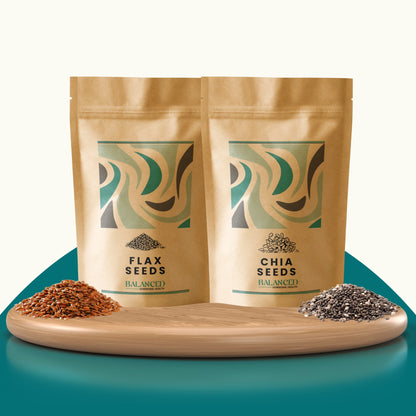 Balanced Weight Loss Bundle - Chia (100g) & Flaxseed (100g ) A Powerful Duo for Healthy Weight Management